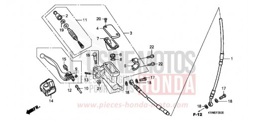 MAITRE-CYLINDRE FREIN AV. CRF250RA de 2010